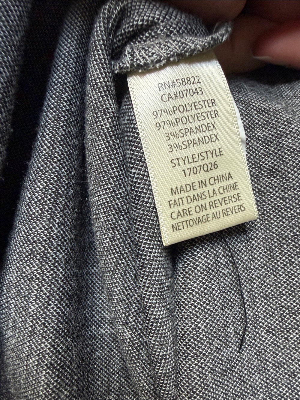 Max Studio Gray Plaid Button-Front Shacket - Picture 6 of 6